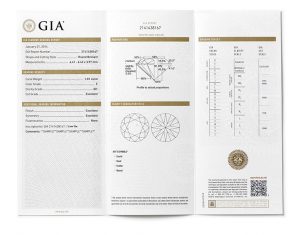 GIA Diamond Certificate - Boston Diamond Studio - Jewelers Building