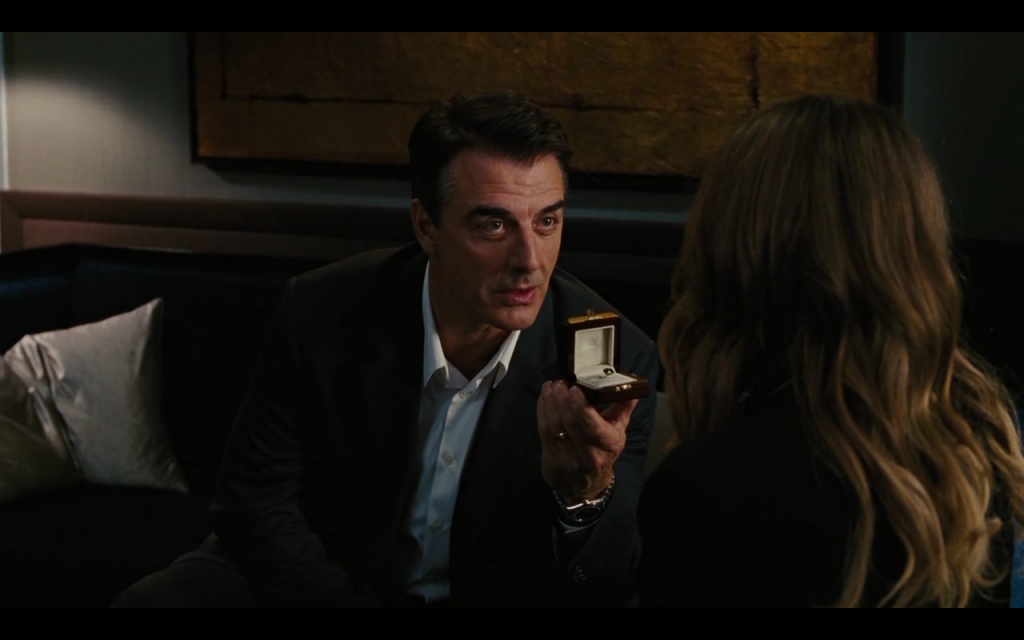 The Top 10 Most Iconic Jewelry From The Movies - Boston Diamond Studio Sex And The City Carrie's Black Engagement Ring