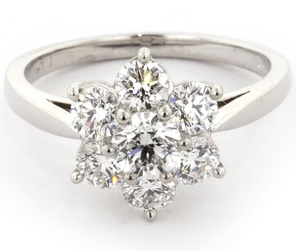 Spring is in the air. Choose a flower ring with diamonds - Boston Diamond Studio